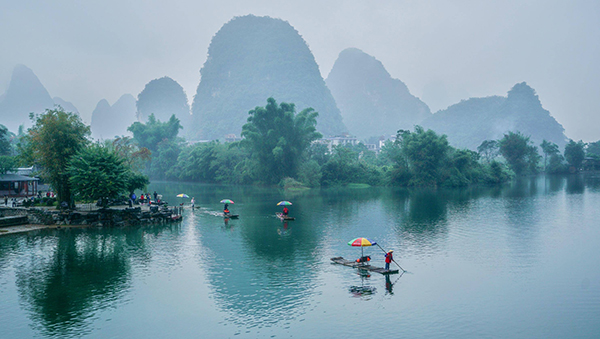 山水画卷，桂林阳朔旅游必去景点